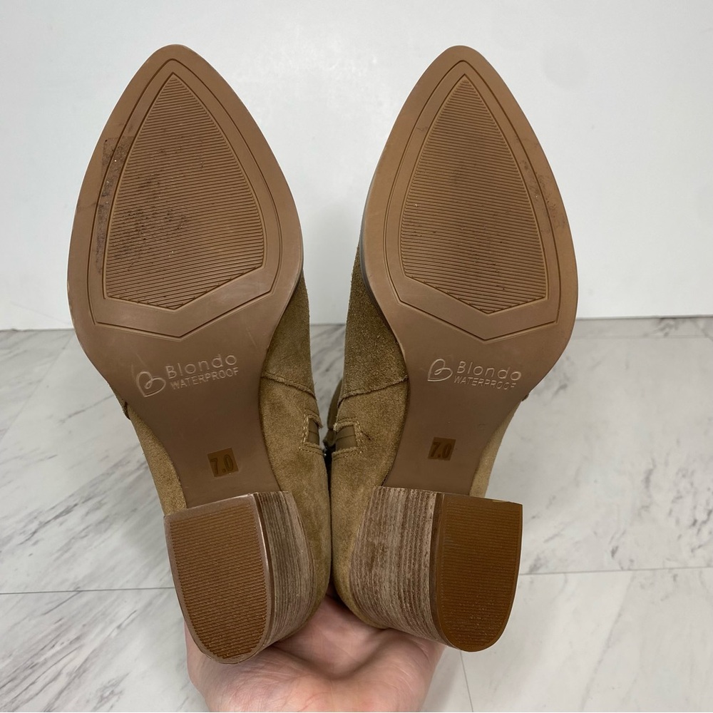 New! Blondo Reese Waterproof Suede Bootie 7M - Picture 14 of 15